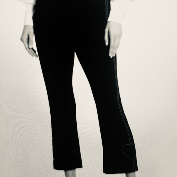 Cinq a sept AnnieBlack Women's Pantswith Heart Detail